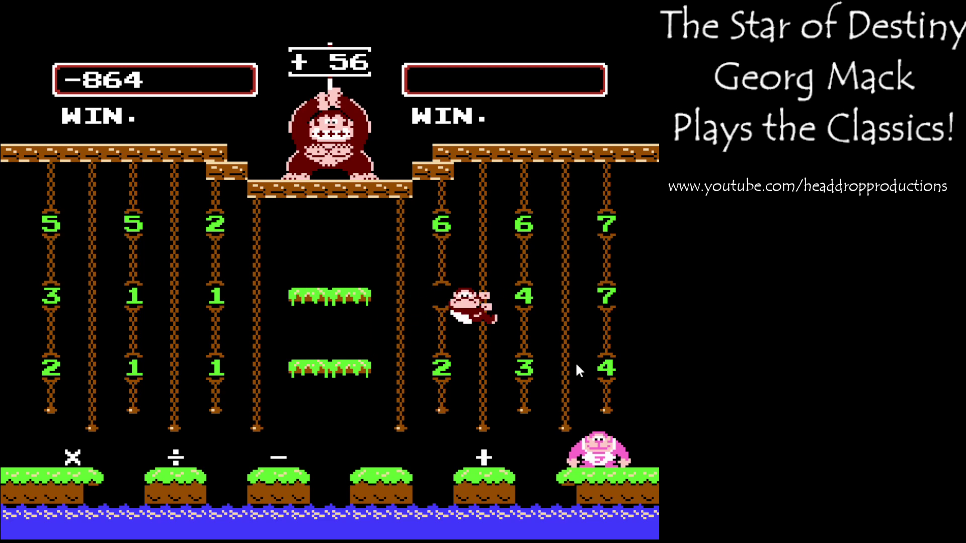Donkey Kong Jr. Math (NES) American Lucha Libre