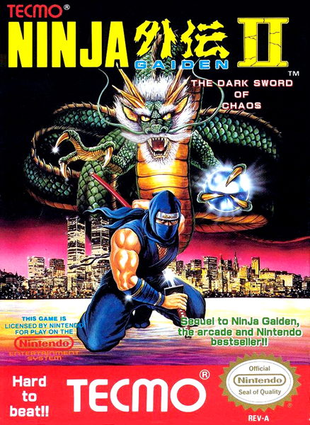 Ninja Gaiden II: The Dark Sword of Chaos Box Art