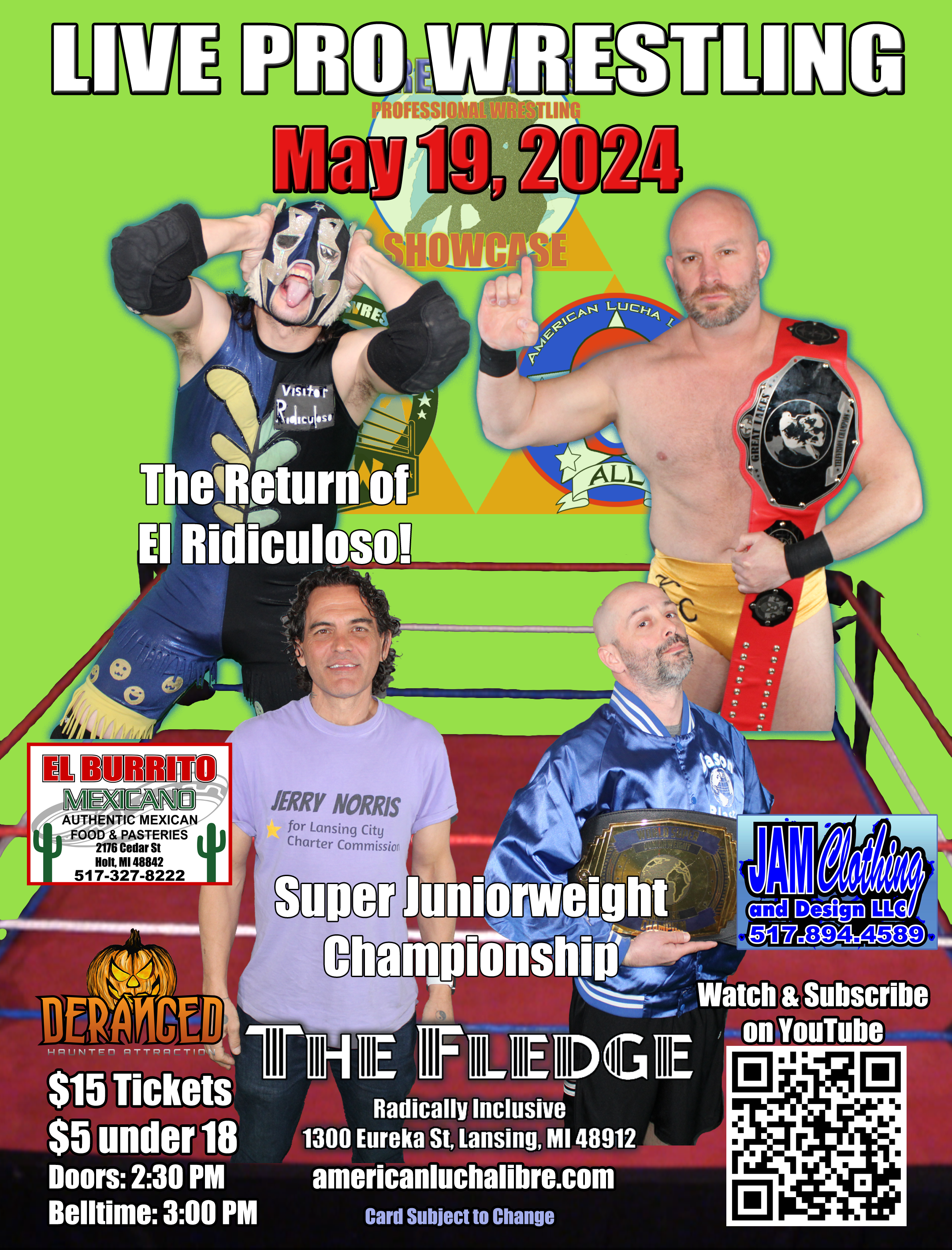 Capital Pro Wrestling May 2024 Flyer