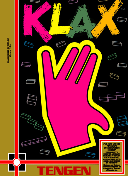 Klax (NES) Box Art