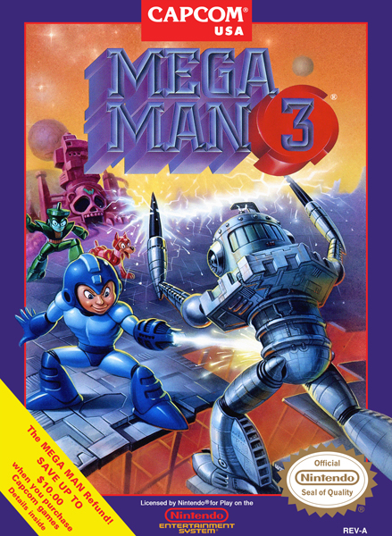 Mega Man 3 Box Art