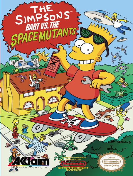 The Simpsons: Bart vs. the Space Mutants Box Art