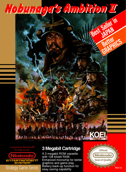 Nobunaga's Ambition II Box Art