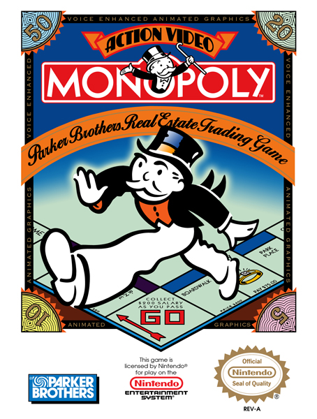 Monopoly (NES) Box Art