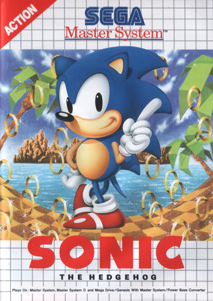 Sonic the Hedgehog (SMS) Box Art