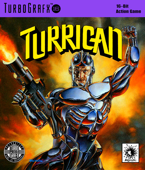 Turrican (TG-16) Box Art